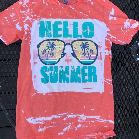 Tops - Hello Summer bleached tee